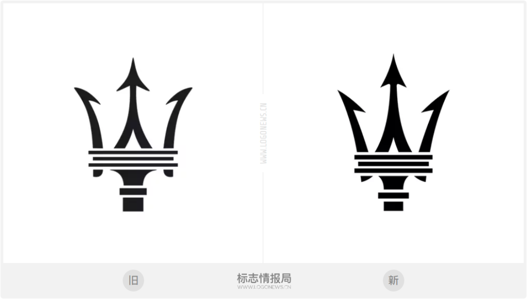 瑪莎拉蒂23年后更新Logo！三叉戟更鋒利了！